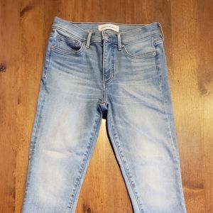 Denim Forum Nico mid rise skinny cropped jeans